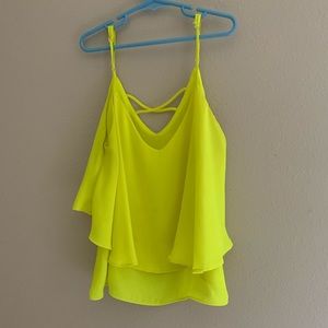 Yellow tank blouse